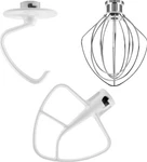 3-PIECE Kitchenaid Stand Mixer Attachments Set Wire Whip Dough Hook Beater. Fixed Price $29.83.