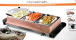 Factory Sealed Homecraft 3 Station Stainless Steel Buffet Server & Warming Tray. Fixed Price $64.95.