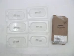 6 Pack Cambro Food Pan Clear Flat Cover 1/9 Size 90CWC135 Polycarbonate. Fixed Price $25.45.