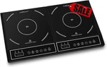 Portable 1800W Double Induction Cooktop Power Sharing Burner Counterto. Fixed Price $144.01.