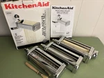 Kitchenaid Kpra 3-PIECE Pasta Maker Roller & Cutter Attachment Set Italy. Fixed Price $59.00.