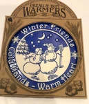 Seneca Ceramics Bread Warmer Winter Friends Cold Hands -warm Heart. Fixed Price $10.00.