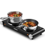 Cusimax Double Hot Plates Electric Burner, 1800W Countertop Cooktop With. Fixed Price $85.51.