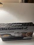 Electric Double Buffet Burner - Dual Cast Iron Plates Black Elite Gourmet. Fixed Price $14.99.
