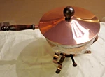 Vintage Ernest Sohn Creations Copper 3 Quart Chafing Dish New Box # 4215. Fixed Price $55.00.