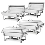 Vevor Rectangle Chafing Dish, 9 Qt 4 Pack Stainless Steel Food War. Fixed Price $179.43.