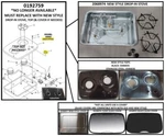 0192759/SUBURBAN Rv Drop In Stove SDN2U 2937A Burner Box Only Camper-motorhome. Fixed Price $150.00.