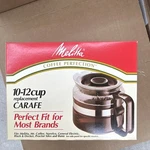 Melitta RCA-10 10-12 Cup Borosilicate Glass Carafe Fits Mr. Coffee. Fixed Price $14.75.