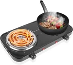 2000W Portable Kitchen Electric Double Burner Hot Plate Cooktop Cooking Stove. Fixed Price $23.99.