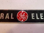 Vintage General Electric Name Plate. Fixed Price $70.00.