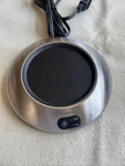 Brookstone Beverage Mug Warmer K72 Coffee Tea Desktop Hot Plate Corded Temps. Fixed Price $19.99.