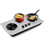 Cusimax Hot Plate Countertop Triple Burner With 7 Cast Iron Cooktop. Fixed Price $180.45.