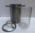 Denmark Tools Of Cooks Qt Pot Stainless Basket Pasta Steamer Insert & Lid 3PCS. Fixed Price $39.99.