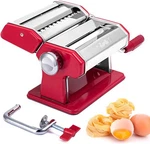 Shule Pasta Maker Machine Stainless Steel Adjustable Roller And Red. Fixed Price $46.45.
