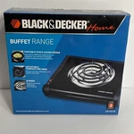 Black & Decker Home Buffet Range Open Box SB1001B Shrink Wrap. Fixed Price $11.96.