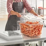 Cambro Camwear 18" 12" 9" Clear Polycarbonate Food Storage Box With Lid - 6. Fixed Price $122.14.