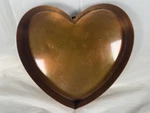 Heart Shaped Pan Cape Cod Copper Works Large Mold Hanging Decor 12 1/2. Fixed Price $65.00.