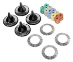 Camco 00883 Universal Electric Range Top Burner Stove Knobs W/ Adapter, Black. Fixed Price $15.04.