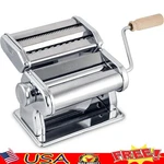 Pasta Maker Manual Adjustable Thickness W/ Double Cutters Spaghetti Fettuccine. Fixed Price $74.09.