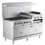 Liquid Propane Burner 60" Range With 24" Griddle/broiler Standard Ovens. Fixed Price $3157.69.