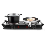 1800W Electric Double Burner Hot Plate Stove W/ 5 Temperature Settings Handles. Fixed Price $64.99.