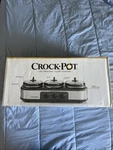 Crock-pot SCLBC300-BWS Stainless Steel 3X1.5QT Slow Cooker. Fixed Price $50.00.