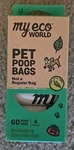 Myecoworld Compostable Pet Poop Bags - 60 Count (pack Of 4 Rolls), Gray. Fixed Price $10.99.