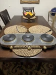 Cookware Command Performance Gold MK-337 Triple Burner Set Three Pots/pans.. Fixed Price $79.99.