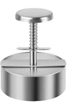 Stainless Steel Burger Press 4.5" Patty Maker Spring Easy Release Bbq Tool. Fixed Price $12.99.