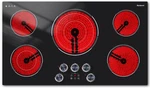 36" Electric Cooktop, 5 Burner 9200W With Dual & Triple Ring, Timer Lock. Fixed Price $448.99.