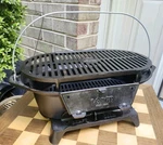Vintage Lodge Sportsman Cast Iron Bbq Outdoor Grill Usa Made Hibachi Style. Fixed Price $269.99.