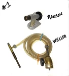 Used Set: Ronson Varaflame Butane Stand Torch / Weller LP175 Gas Pencil. Fixed Price $26.75.