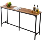 Vevor Bar Table, Sturdy Metal Frame High Top Pub Small Kitchen Dining, Co. Fixed Price $103.28.