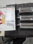 Kitchenaid 3-PIECE Pasta Roller & Cutter Set Stand Mixer Attachment Ksmpra. Fixed Price $90.00.