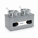Nemco 6120A-ICL-220 Twin Well 4 Qt. Countertop Round Food Pan Warmer 220V. Fixed Price $770.00.