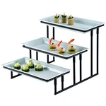 American Metalcraft IS18 Wrought Iron Stands, 20" Length X 13.75" Width, Black. Fixed Price $136.00.