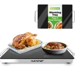 Nutrichef Electric Hot Plate - Food And Dish Warming Tray With Black Glass Top. Fixed Price $49.99.