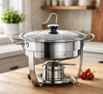 Tramontina 3 Qt. Chafing Dish 18/10 Stainless Steel Very Good Condition-clean!. Fixed Price $49.95.