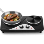 Hot Cusimax Electric Burners For Cooking 1800W Double Plates. Fixed Price $89.64.
