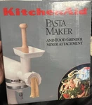 Kitchenaid Pasta Maker & Food Grinder Stand Mixer Attachment Set, White (49085). Fixed Price $32.00.