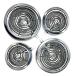 Electric Stove Burners For Ge Hotpoint With Drip Pans WB30M1 WB30M2 *small Dent*. Fixed Price $39.99.