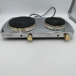 Command Performance Gold MK-307F Double Burner Electric Hot Plate 1500W Cooktop. Fixed Price $44.99.
