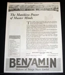 1919 Old Magazine Print Ad, Benjamin Electric Co, Makers Of Things More Useful!. Fixed Price $12.99.