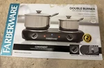 Farberware 1500W Double Burner Electric Cooktop - Black . Brand New!. Fixed Price $39.99.