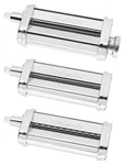 Kitchenaid Ksmpra 3-PIECE Pasta Roller & Cutter Attachment Set. Fixed Price $249.99.