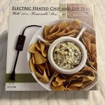 Kitchen Selectives Heated Chip And Dip Tray Server ECD-88 New In Box. Fixed Price $34.99.