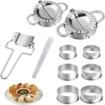 10PCS Stainless Steel Dumpling Mold Dough Cutter Ravioli Empanada Maker Tool Set. Fixed Price $20.99.
