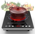 Portable Electric Cooktop One Burner Stove Touch Control 1800W 110V. Fixed Price $59.99.