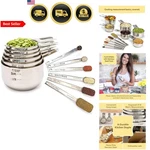 Measuring Cups And Spoons Set 12 Pcs Stainless Steel Kitchen Tools Dry Liquid. Fixed Price $61.83.