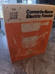 Vintage Hamilton Beach Converta Flame Electric Fondue-all Original Packaging New. Fixed Price $80.00.